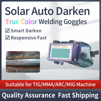 Solar Auto Darkening True Color Welding Mask Welding Helmet Eyes Goggle/Welder Glasses Arc Protection Helmet for Welding Machine