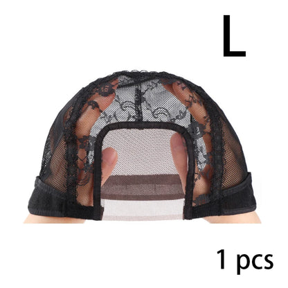 Lace Wig Caps for Making Wigs with Adjustable Strap on the Back Weaving Hairnets Swiss Lace Wig Cap (SIZE:SML)