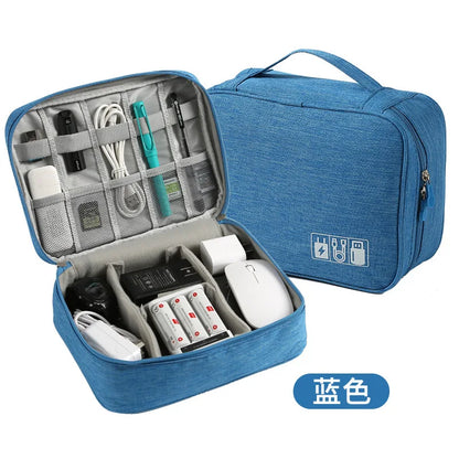 Cable Storage Bag Waterproof Digital Electronic Organizer Portable USB Data Line Charger Plug Storage Bag Travel Cable Organizer