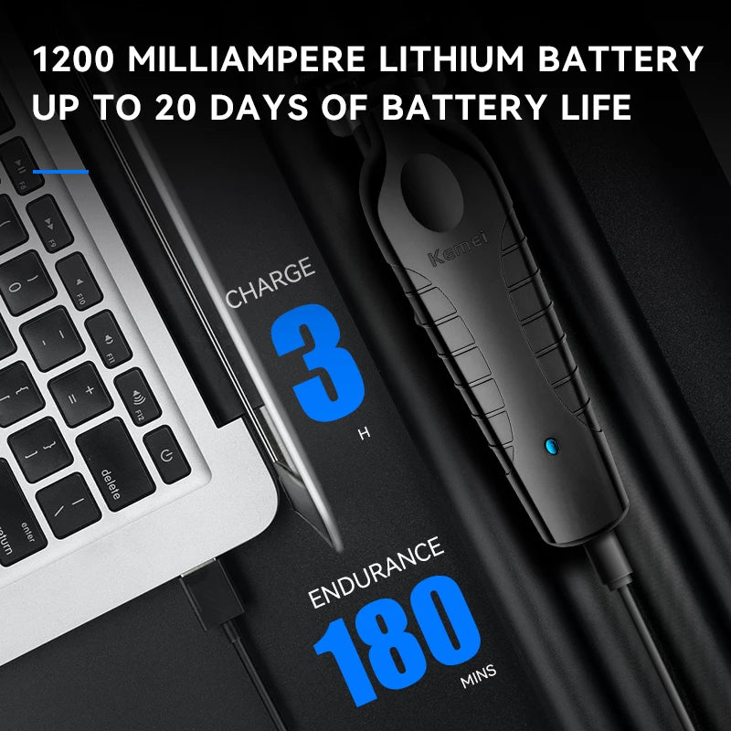 Kemei-Professional Hair Clipper Kit, Electric Shaver, Male Hair Cutting Machine, Men's Trimmer Machine, KM-2299, KM-2026,KM-5083