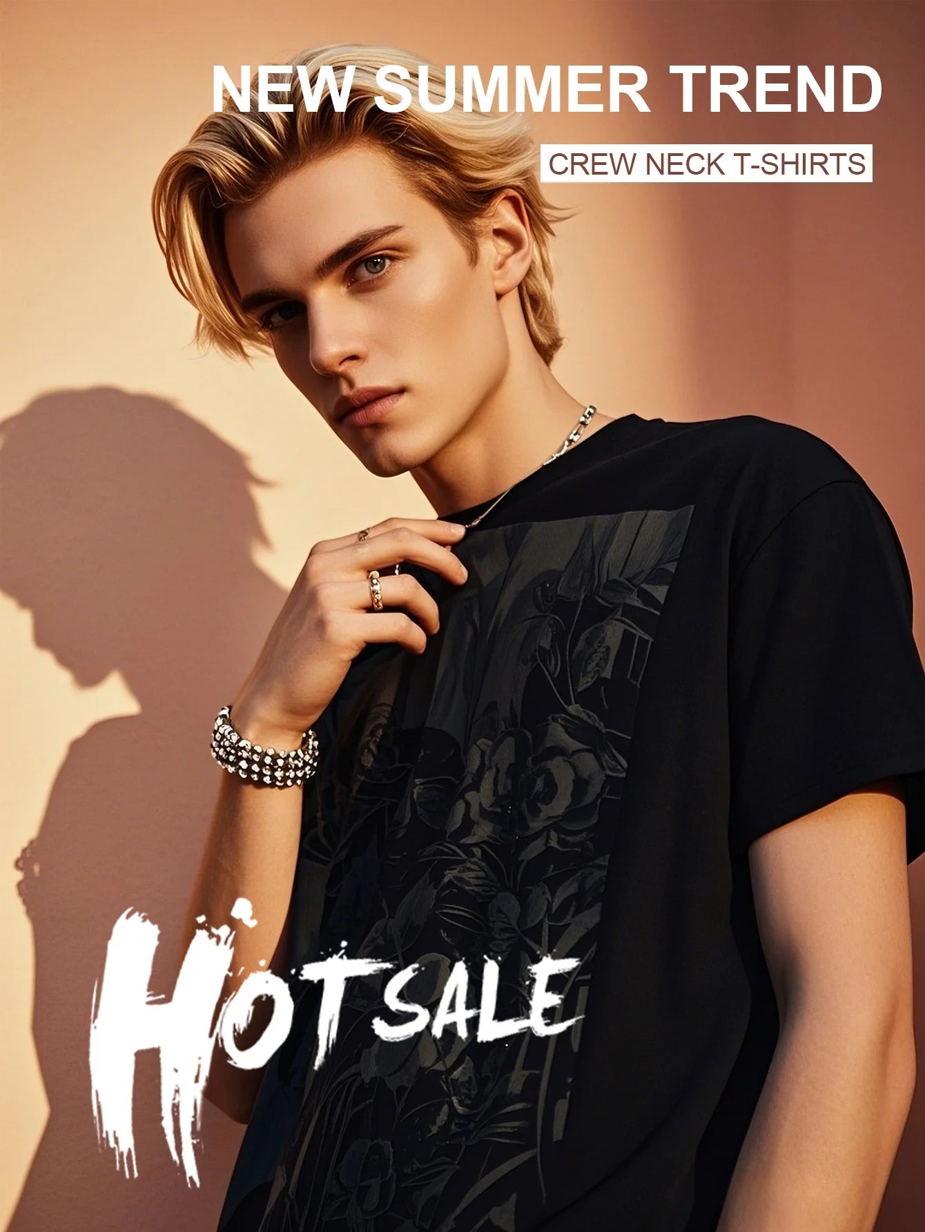 S-3XL Men'S T-Shirt Black Comfortable and Breathable Festival Gift