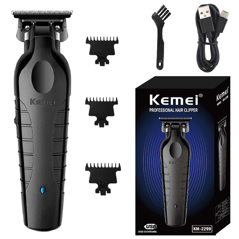Kemei-Professional Hair Clipper Kit, Electric Shaver, Male Hair Cutting Machine, Men's Trimmer Machine, KM-2299, KM-2026,KM-5083