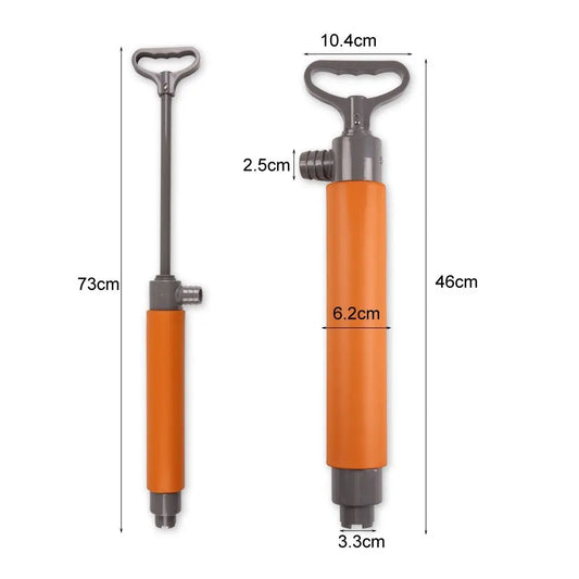 46CM Kayak Manual Pump Stretchable Lightweight Floating Hand Bilge Pump with Extension Tube Easy To Use