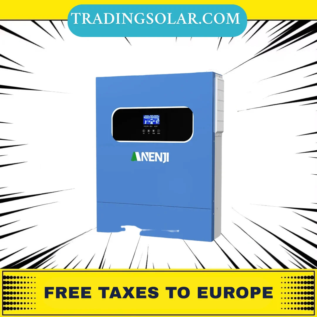 11KW Hybrid Solar Inverter MPPT Pure Sine Inverter 48V Off/On Grid Inversor PV 500V Dual Outputs Built-in 150A Charger